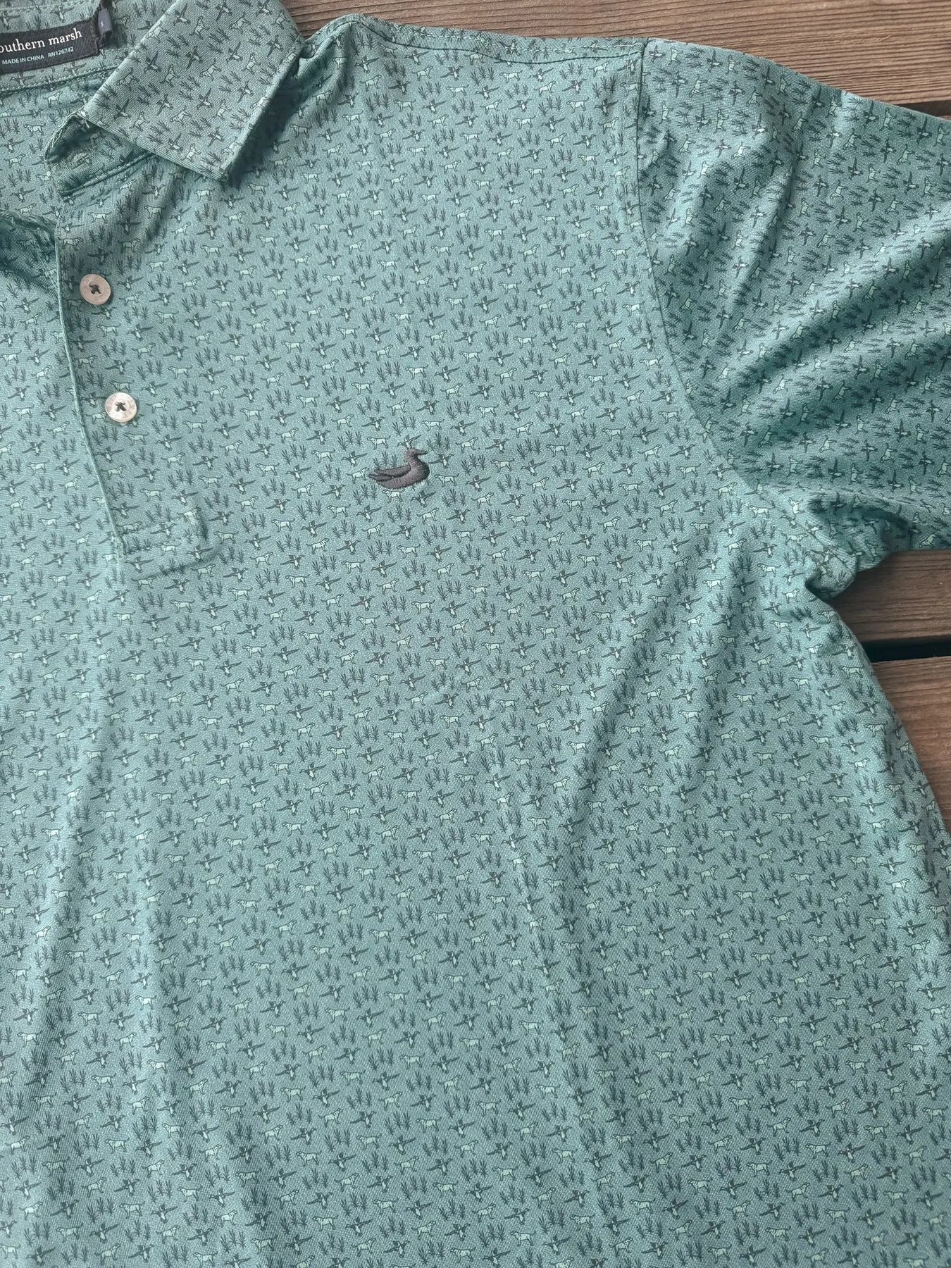MEN'S SOUTHERN MARSH FLYLINE PERFORMANCE POLO  MARSH MORNING
