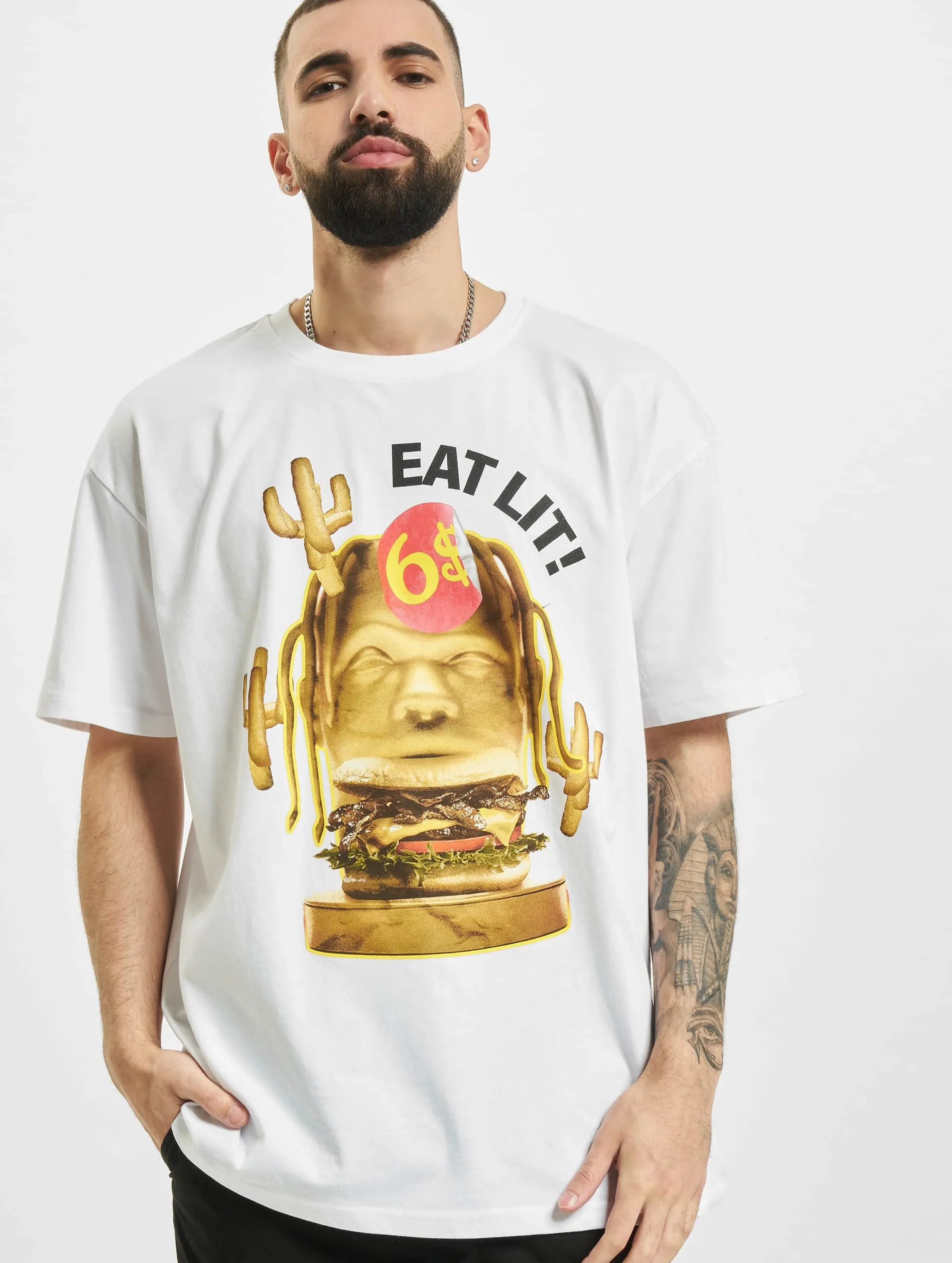 Mister Tee Upscale Eat Lit Oversize