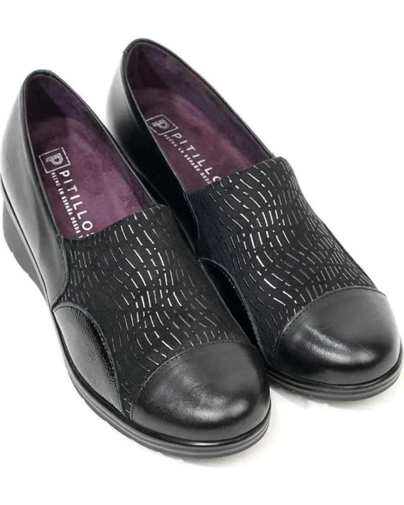 Mocasines PITILLOS  de Mujer MOCASINES 10033  NEGRO