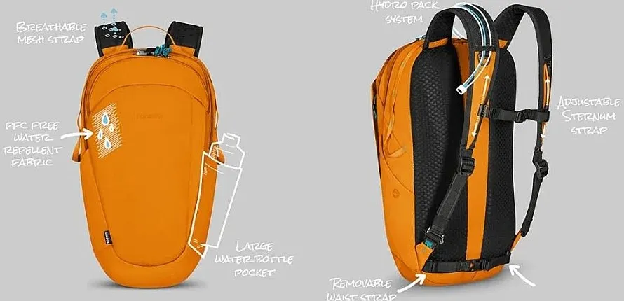 MOCHILA PACSAFE ECO 25  BLACK