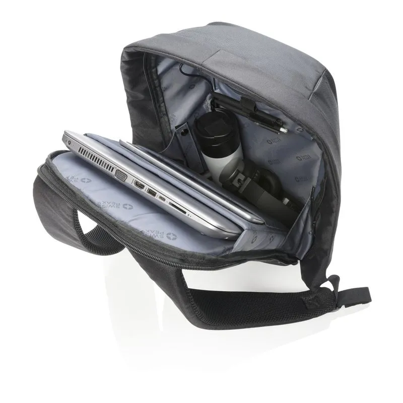 Mochila promocional para portátil de 15,6" antirrobo Swiss Peak AWARE™