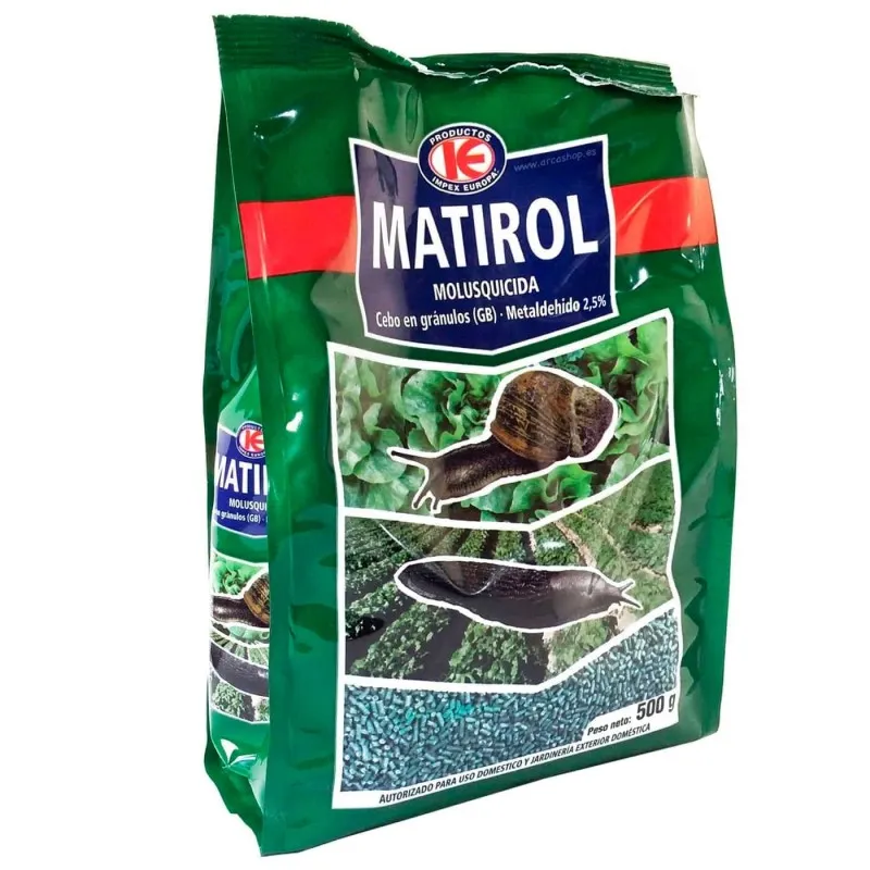 Molusquicida Matirol Cebo en gránulo Caracoles y Babosas