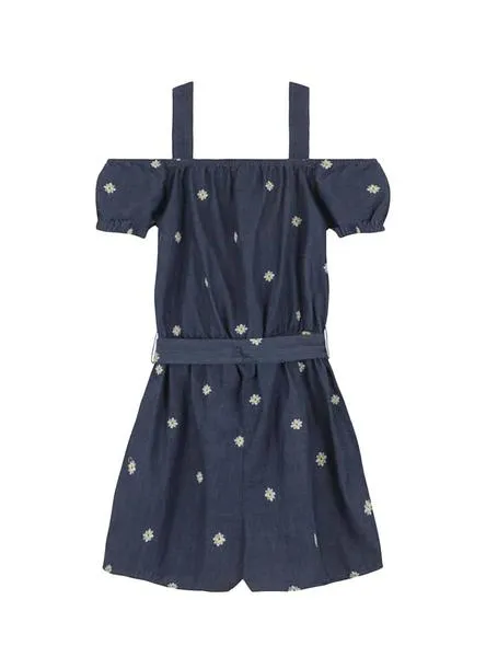 mono mayoral margaritas azul para niña