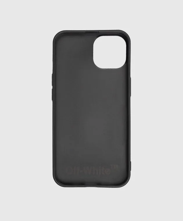 OFFWHITE BLACK IPHONE 13 PRO CASE WITH CONTRASTING LOGO