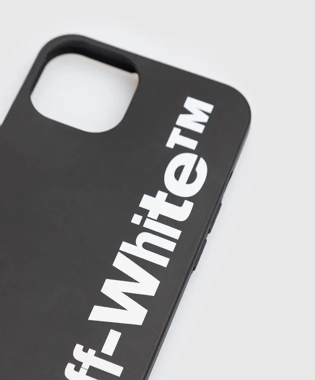 OFFWHITE BLACK IPHONE 13 PRO CASE WITH CONTRASTING LOGO