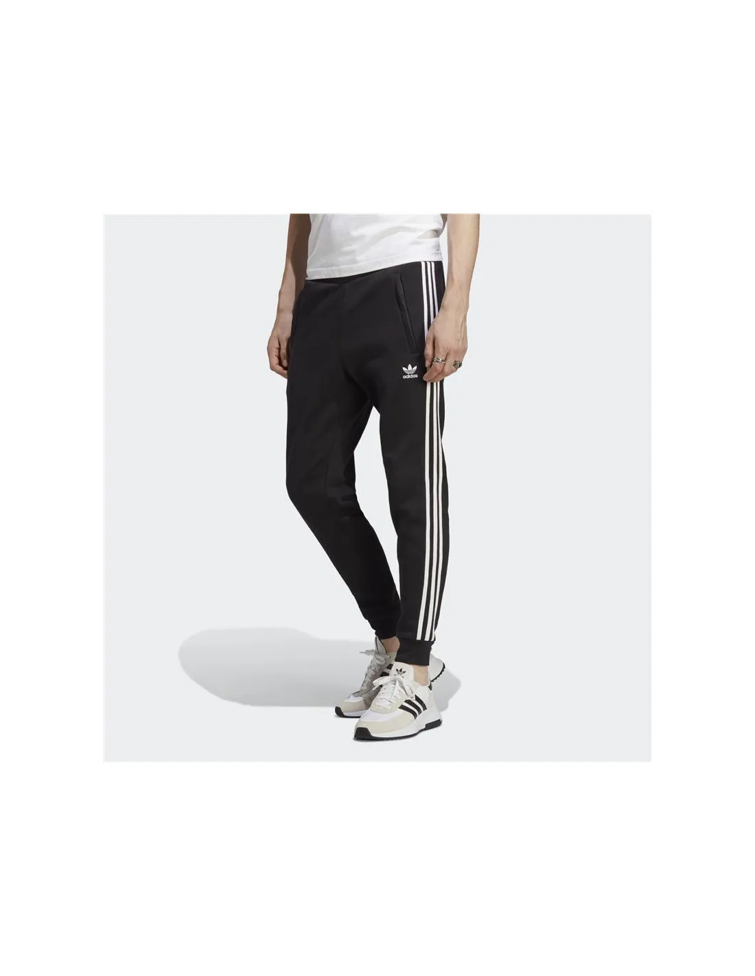 Pantalones adidas Adicolor Classics 3 Bandas Hombre Negro