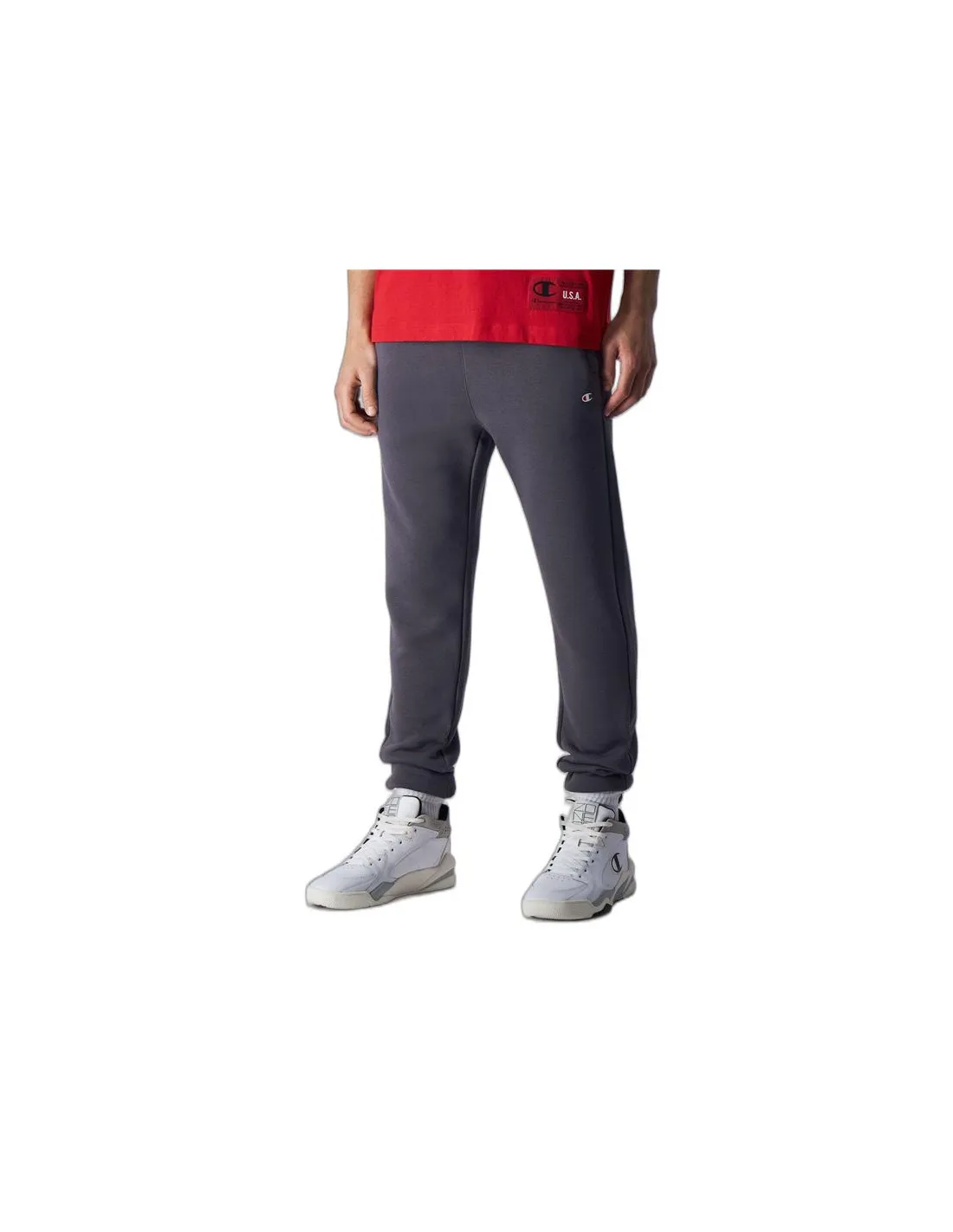 Pantalones Champion Cuff Legacy Gris Hombre