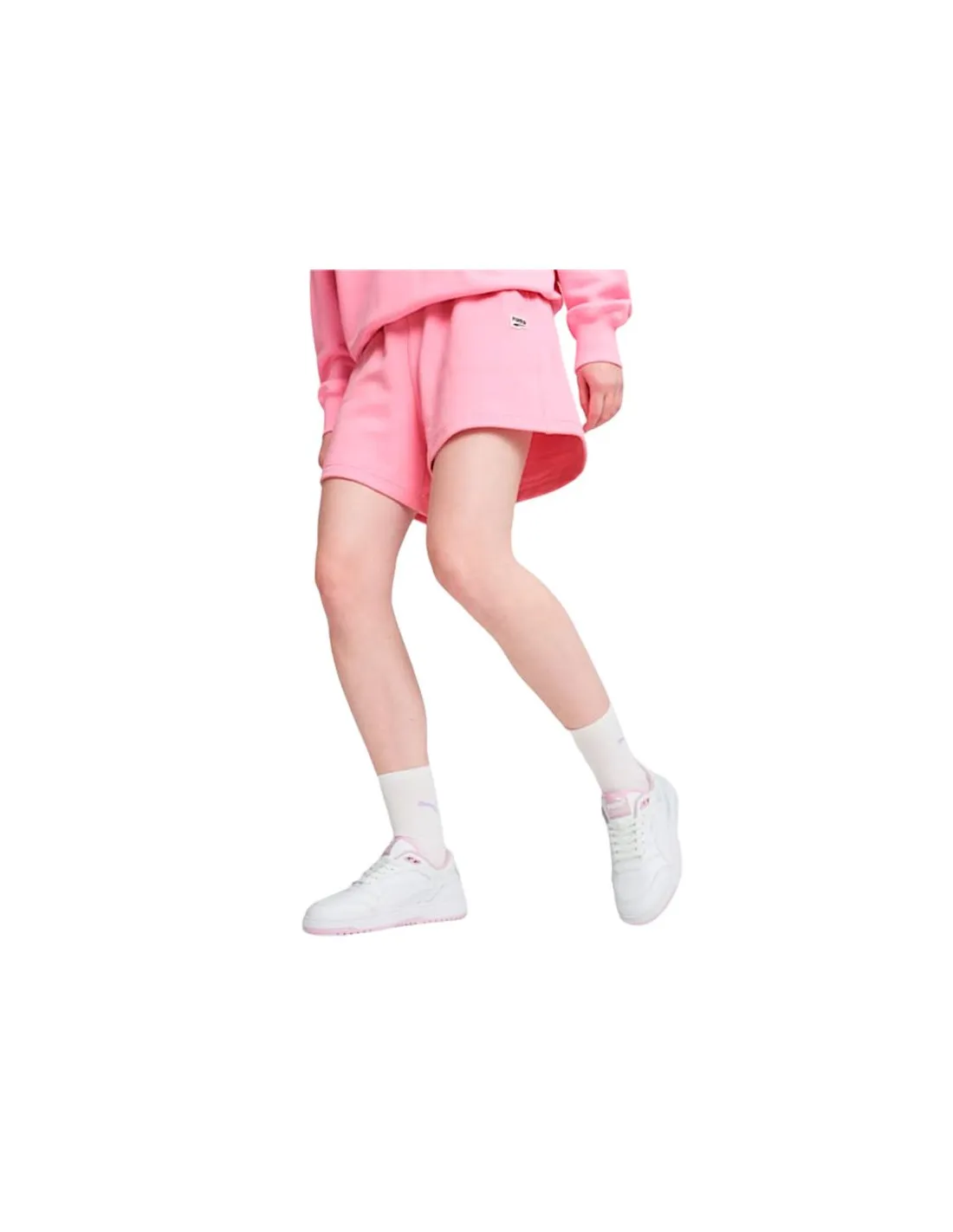 Pantalones Puma DOWNTOWN High Waist Rosa Mujer