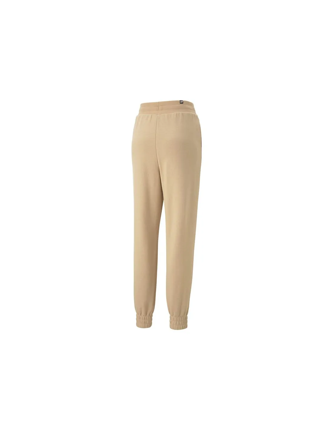 Pantalones Puma Ess+ Embroidery High Mujer Beige