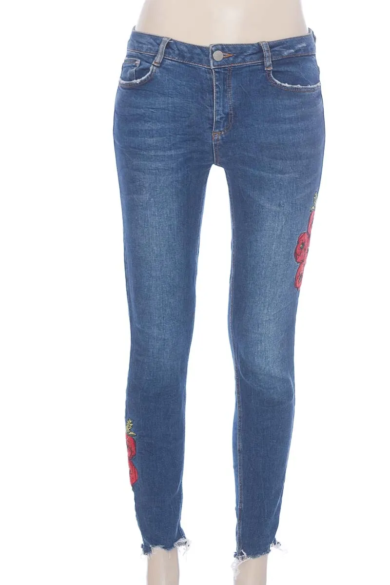 PANTALóN COLOR AZUL  ZARA