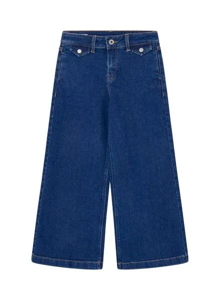 Pantalón Vaquero Pepe Jeans Wide Marino Para Niña