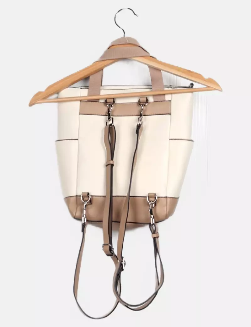 Parfois Mochila beige combinada