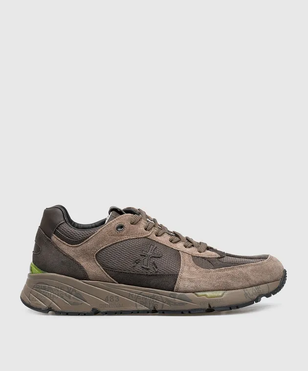 Premiata Mase combo sneakers in brown