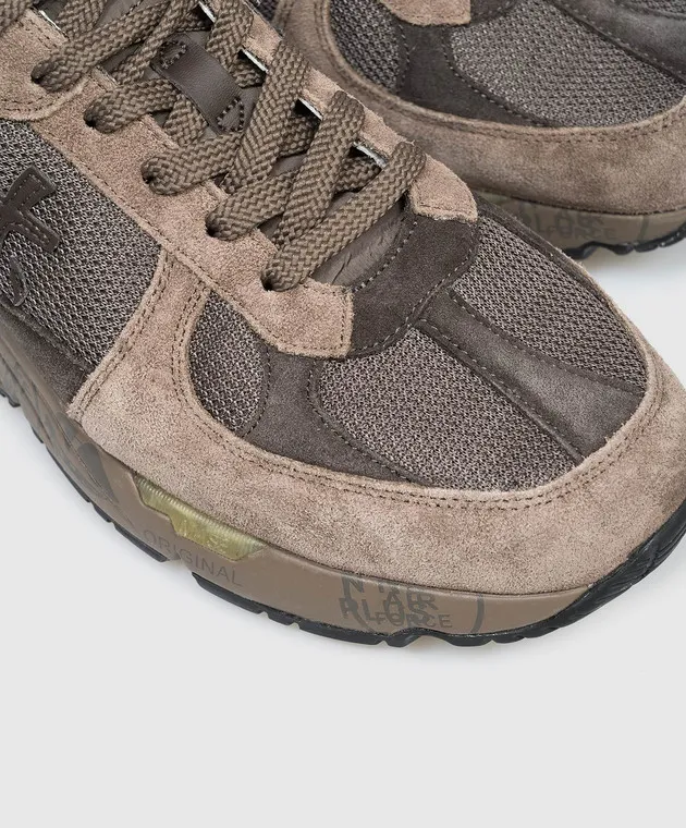 Premiata Mase combo sneakers in brown