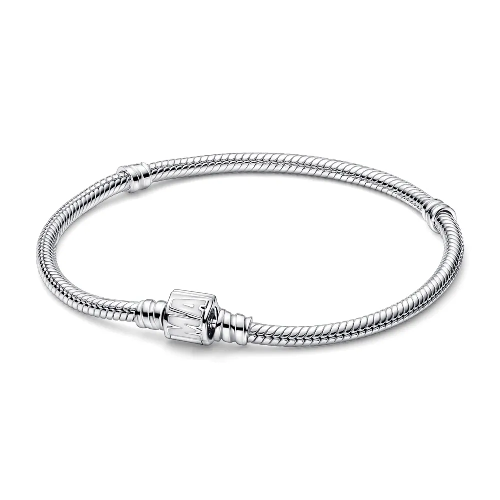 Pulsera Pandora Moments Cadena de Serpiente Cierre de Logo Marvel 592561C01