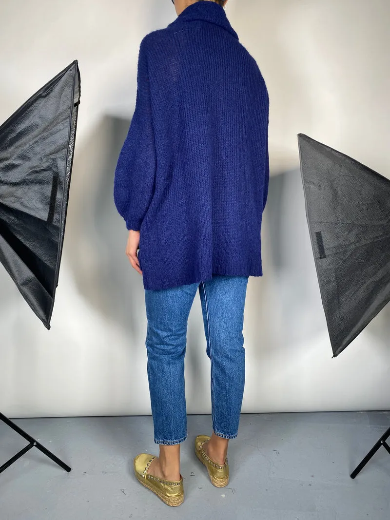 QÜINA Sweater Azul Baby Alpaca