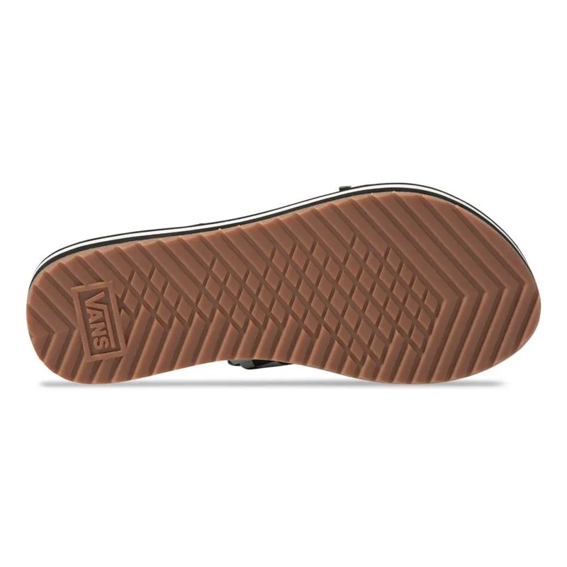 Sandalias Surf Checkerboard Negras Cayucas Slide Vans