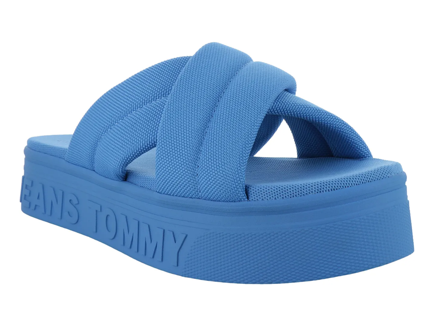 Sandalias Tommy Hilfiger En02116 Azul Para Mujer
