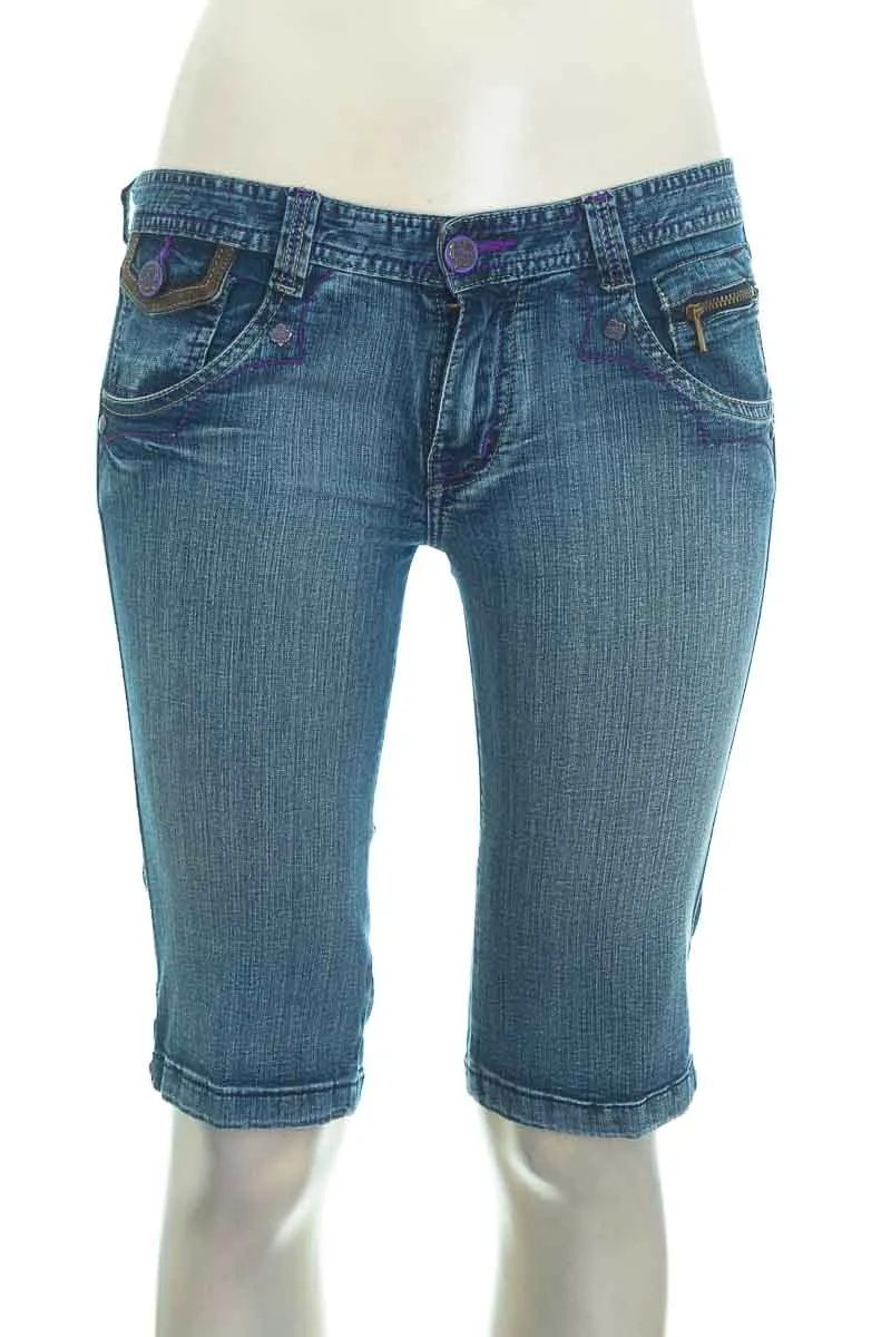 SHORT COLOR AZUL  JEANS