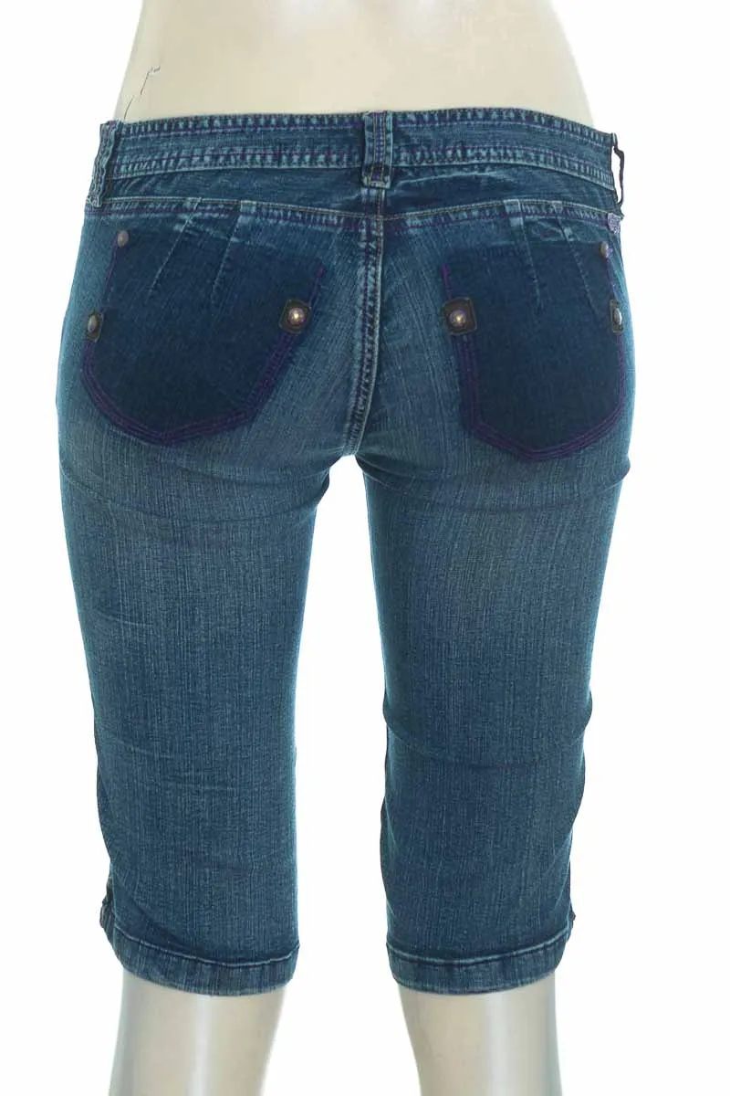 SHORT COLOR AZUL  JEANS