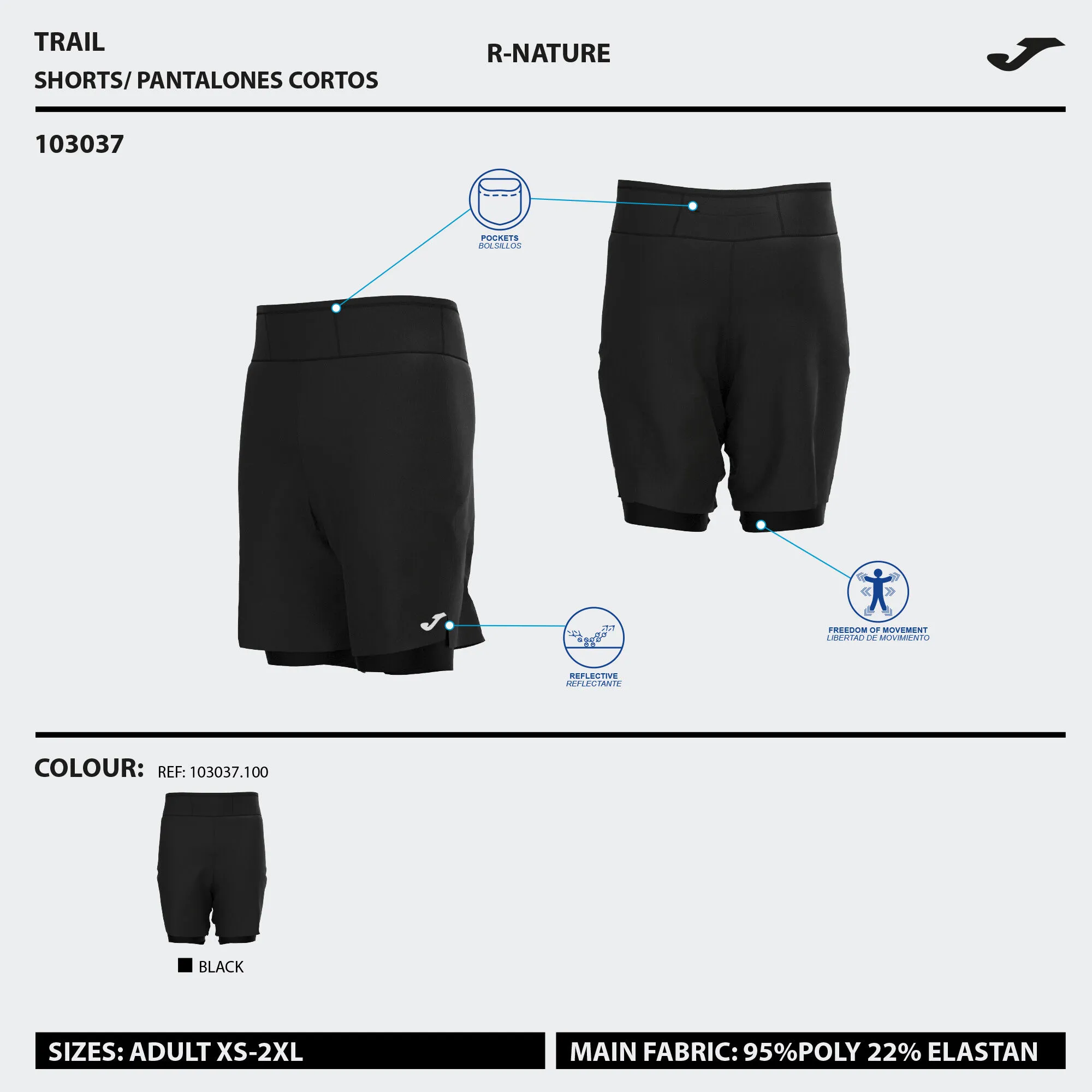 Short hombre Explorer negro