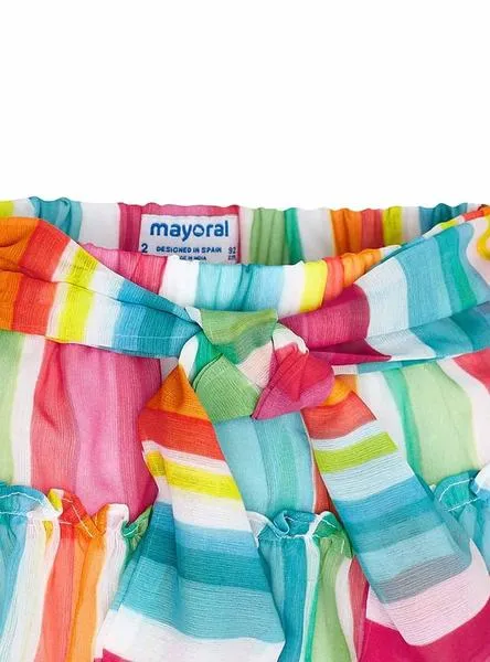 short mayoral bambula multicolor para niña