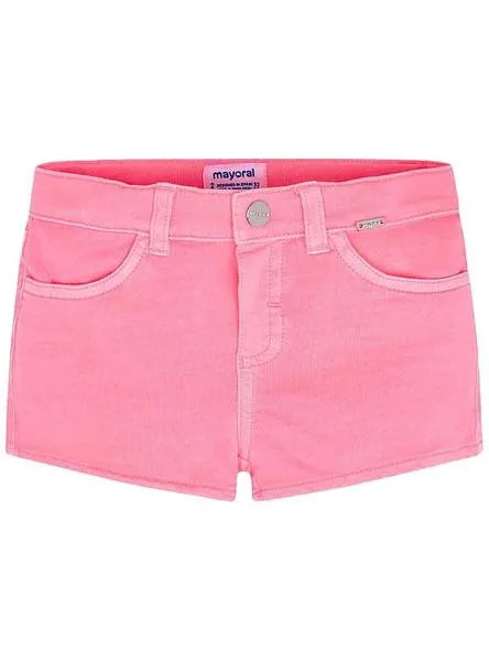 short mayoral basico rosa para niña