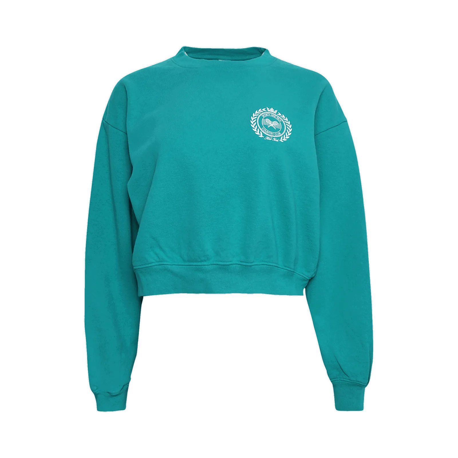 Sporty & Rich NY Country Club Cropped Crewneck