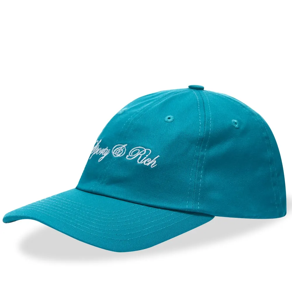 Sporty & Rich Script Logo Cap