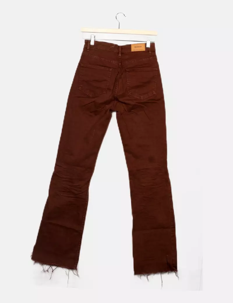 Stradivarius Jeans marrón ancho