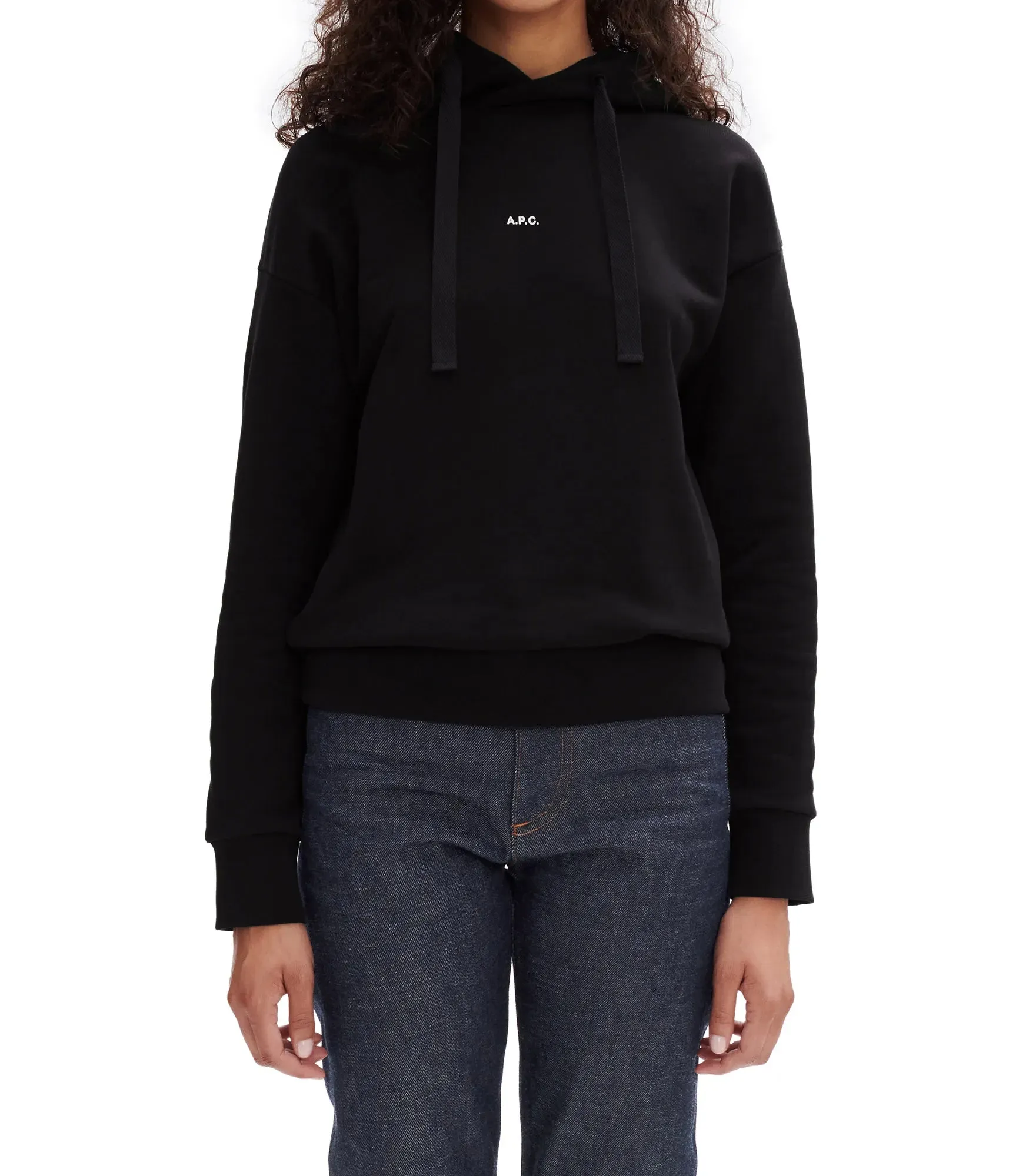 SUDADERA CAPUCHA CHRISTINA NEGRA