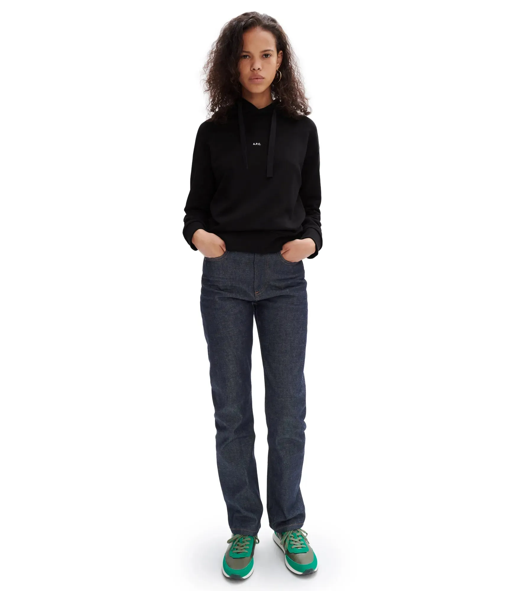 SUDADERA CAPUCHA CHRISTINA NEGRA
