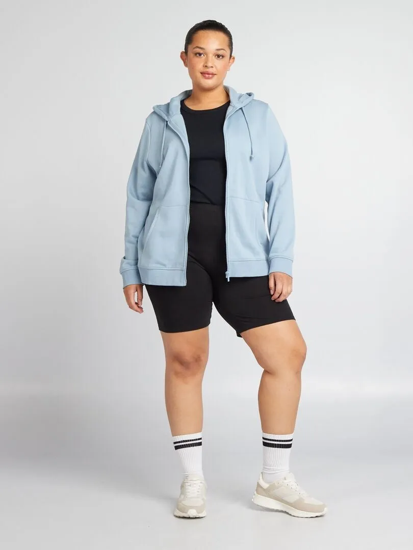 SUDADERA CON CAPUCHA  AZUL