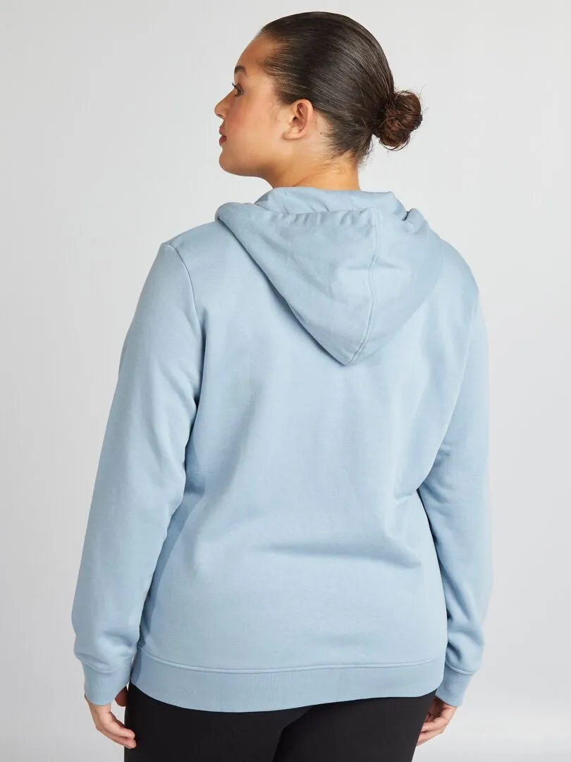 SUDADERA CON CAPUCHA  AZUL