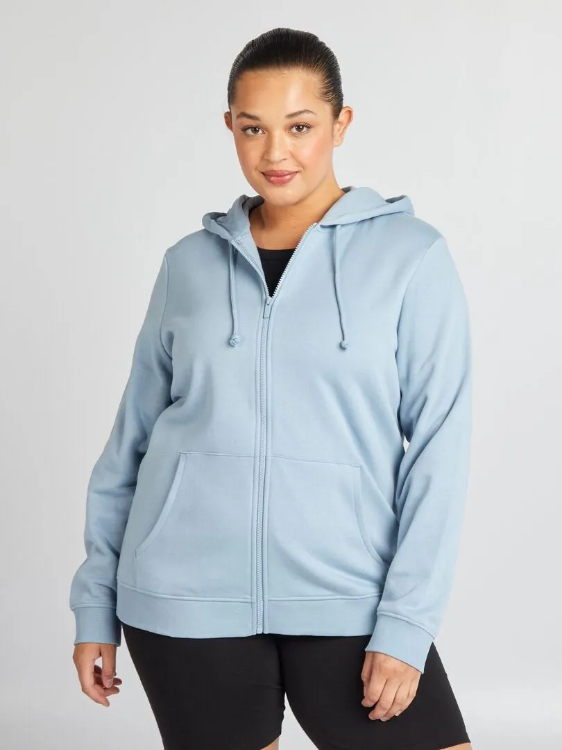 SUDADERA CON CAPUCHA  AZUL