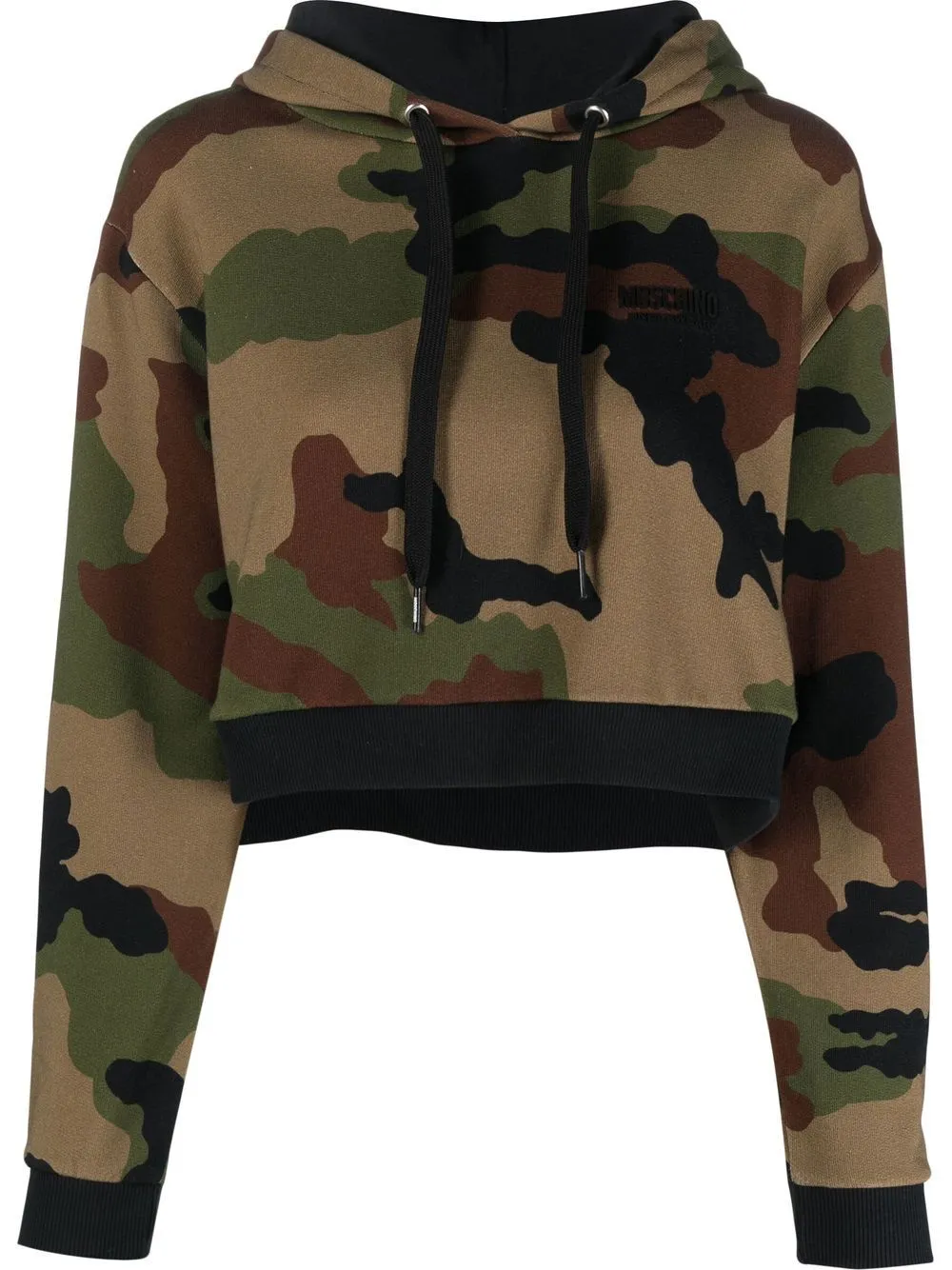 SUDADERA CROP CAPUCHA CAMUFLAJE