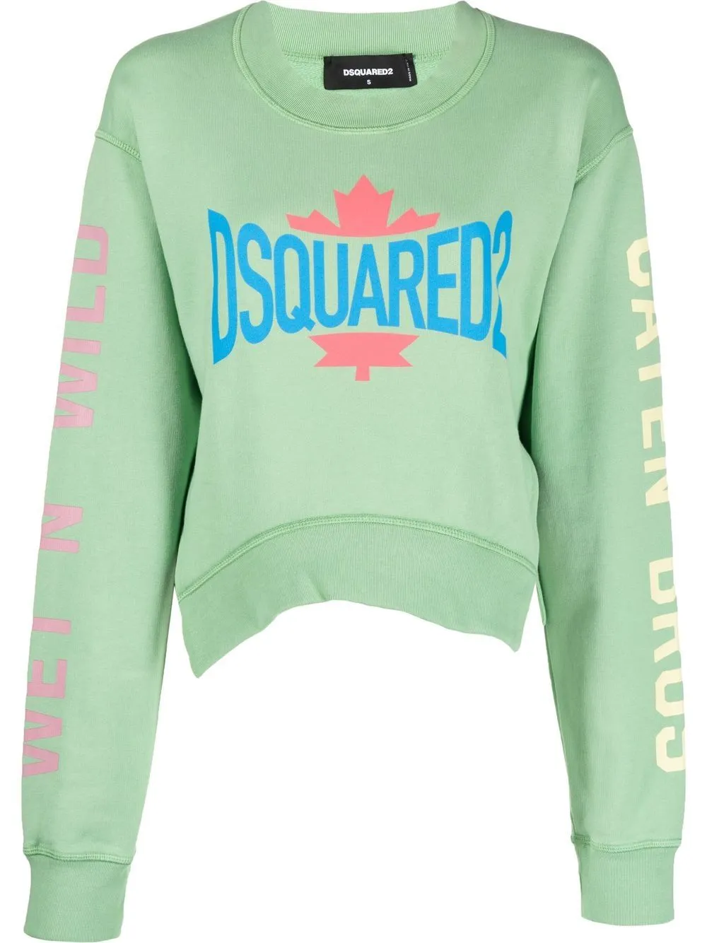 SUDADERA D2 LEAF CUT VERDE