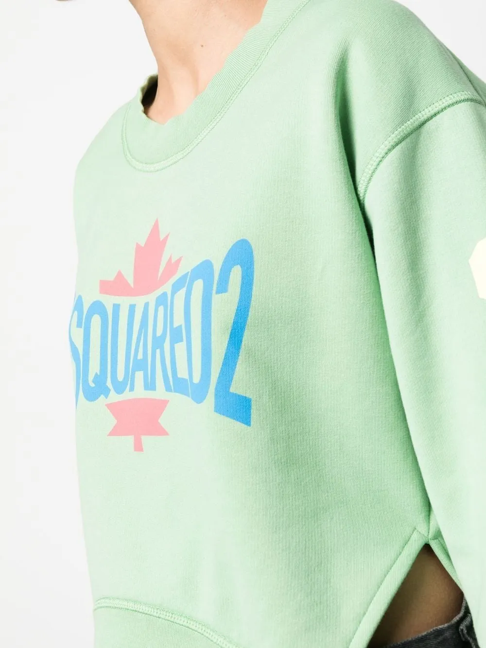 SUDADERA D2 LEAF CUT VERDE