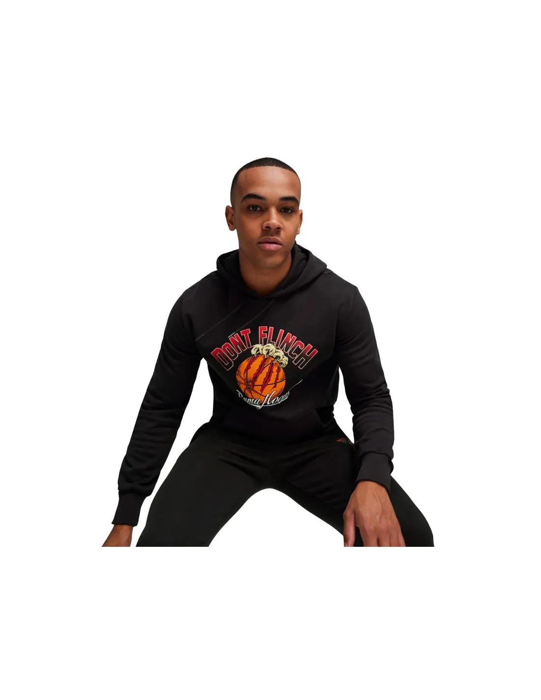 Sudadera de Baloncesto Puma Graphic Hombre Negro