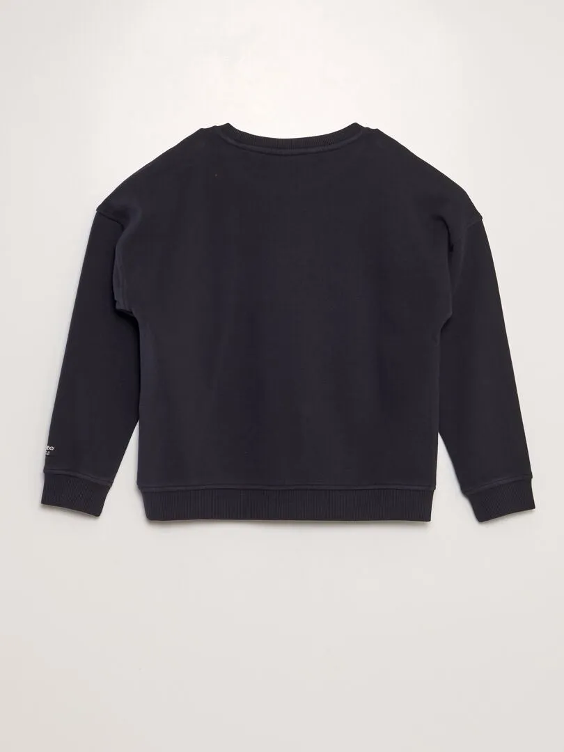 SUDADERA DE CHáNDAL CON BOLSILLO TIPO CANGURO  NEGRO