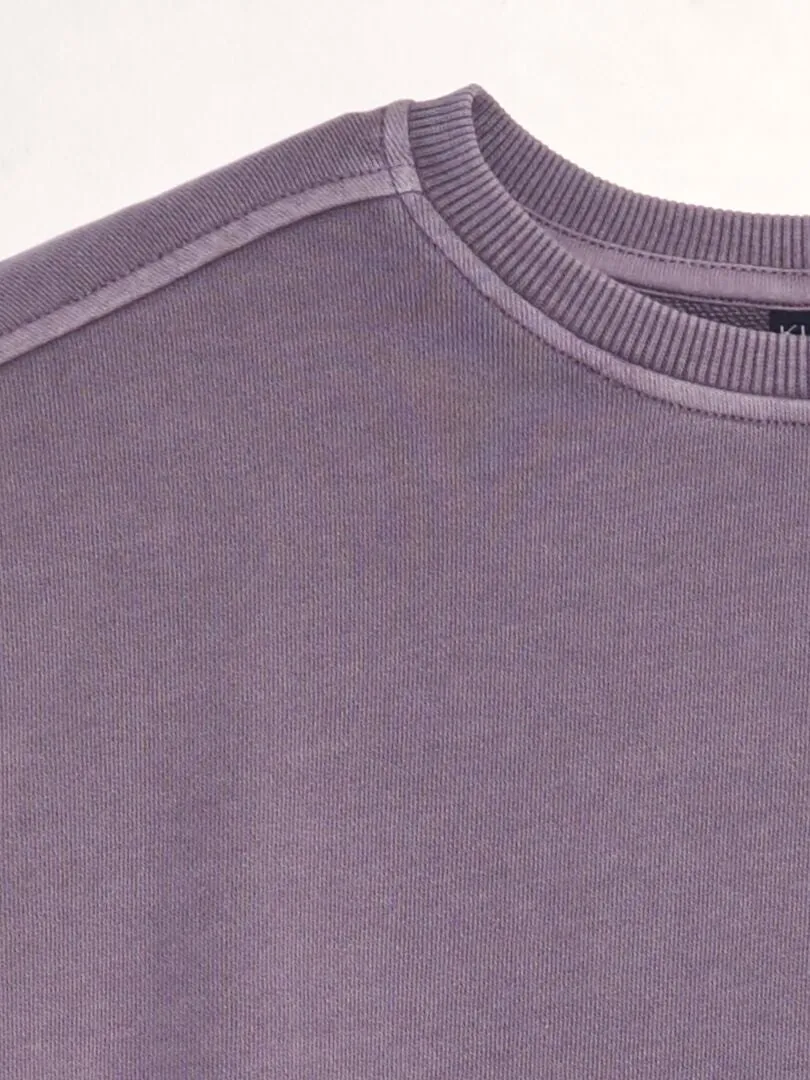 SUDADERA DE CHáNDAL CON BOLSILLO TIPO CANGURO  PURPURA