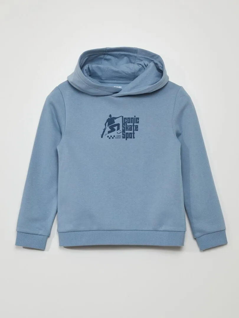 SUDADERA DE CHáNDAL CON CAPUCHA  AZUL