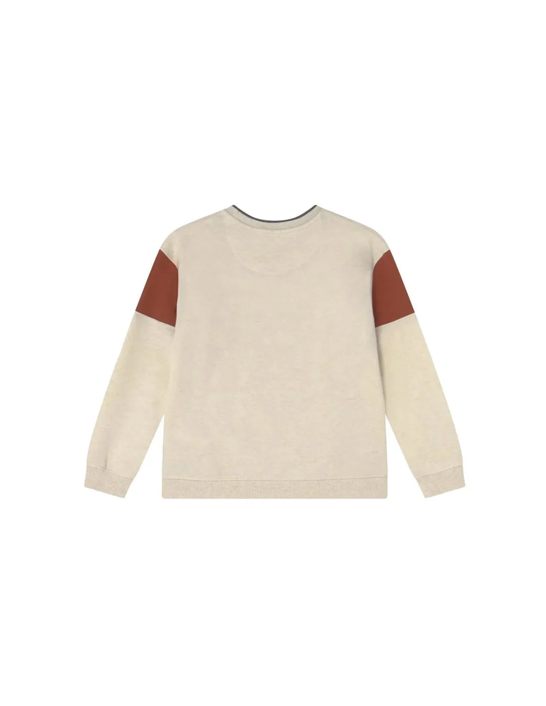 Sudadera Levi's Colorblock Crewneck Boy Oatmeal