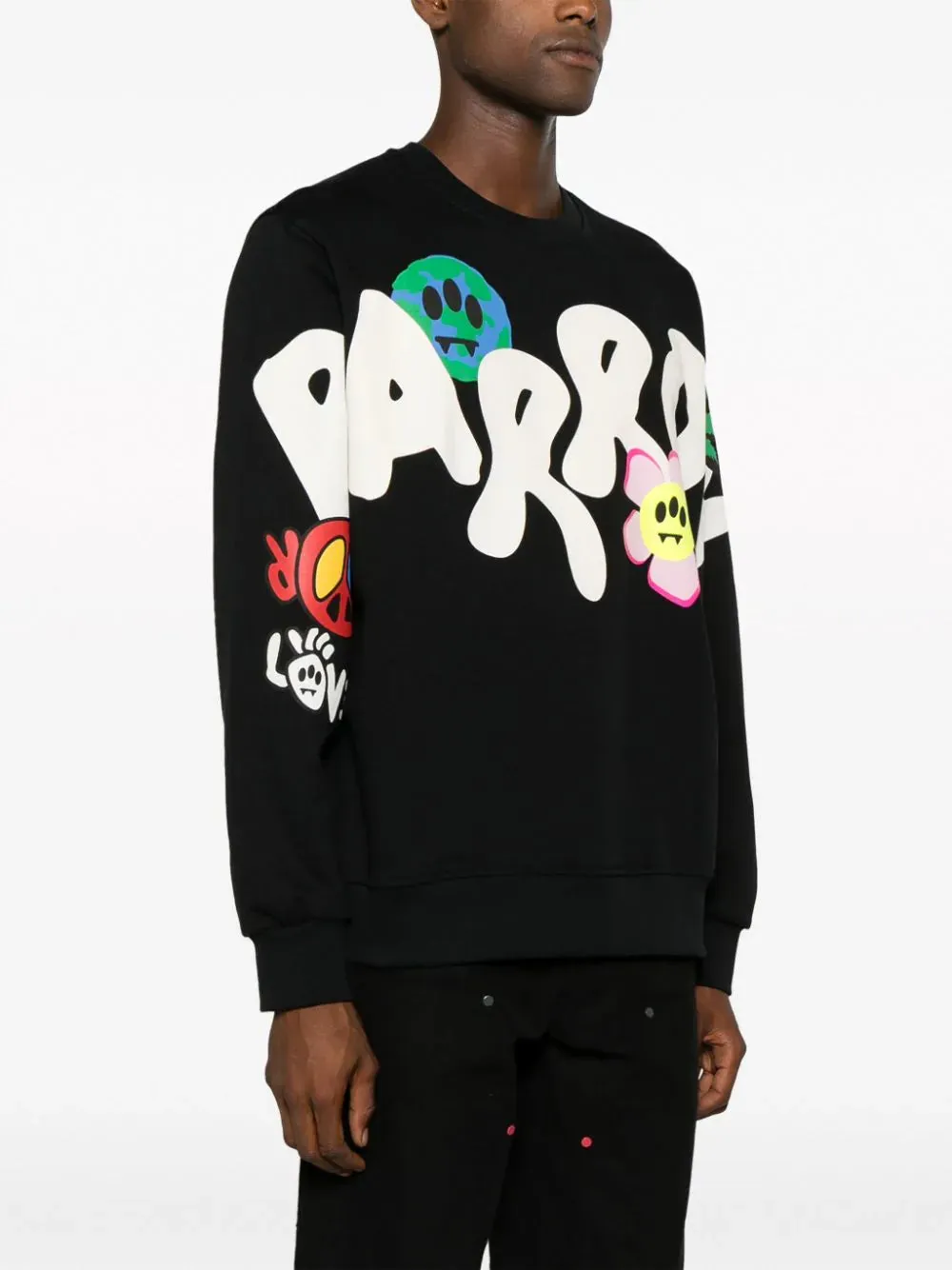 SUDADERA NEGRA PRINT