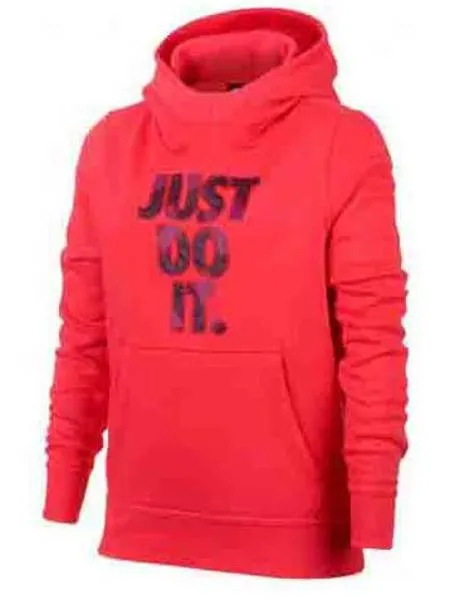sudadera nike sptcas naranja niña
