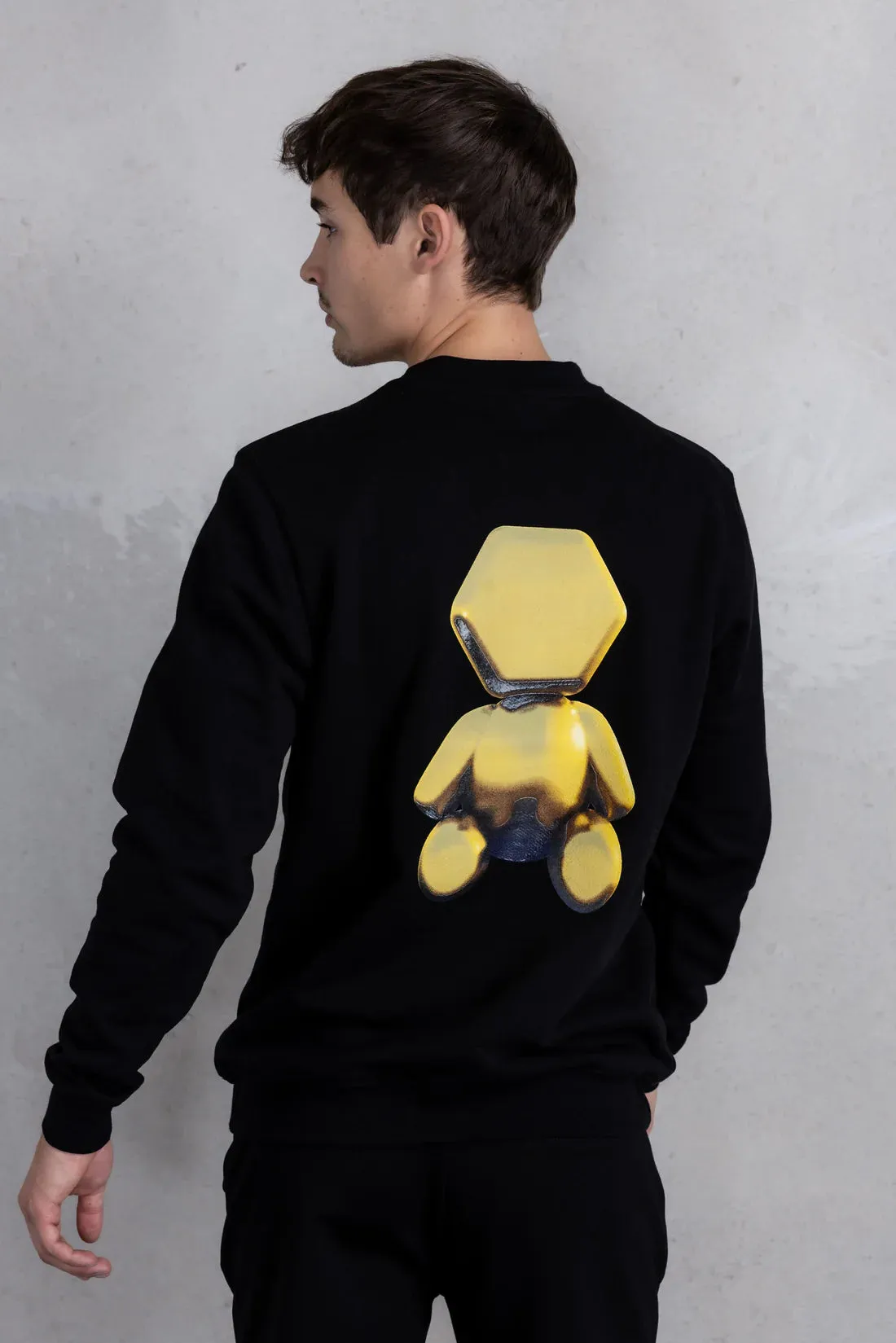 SUDADERA OLAF STRAIGHT GOLD DOLL NEGRA