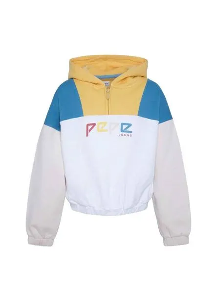 sudadera pepe jeans eriko multicolor para niña