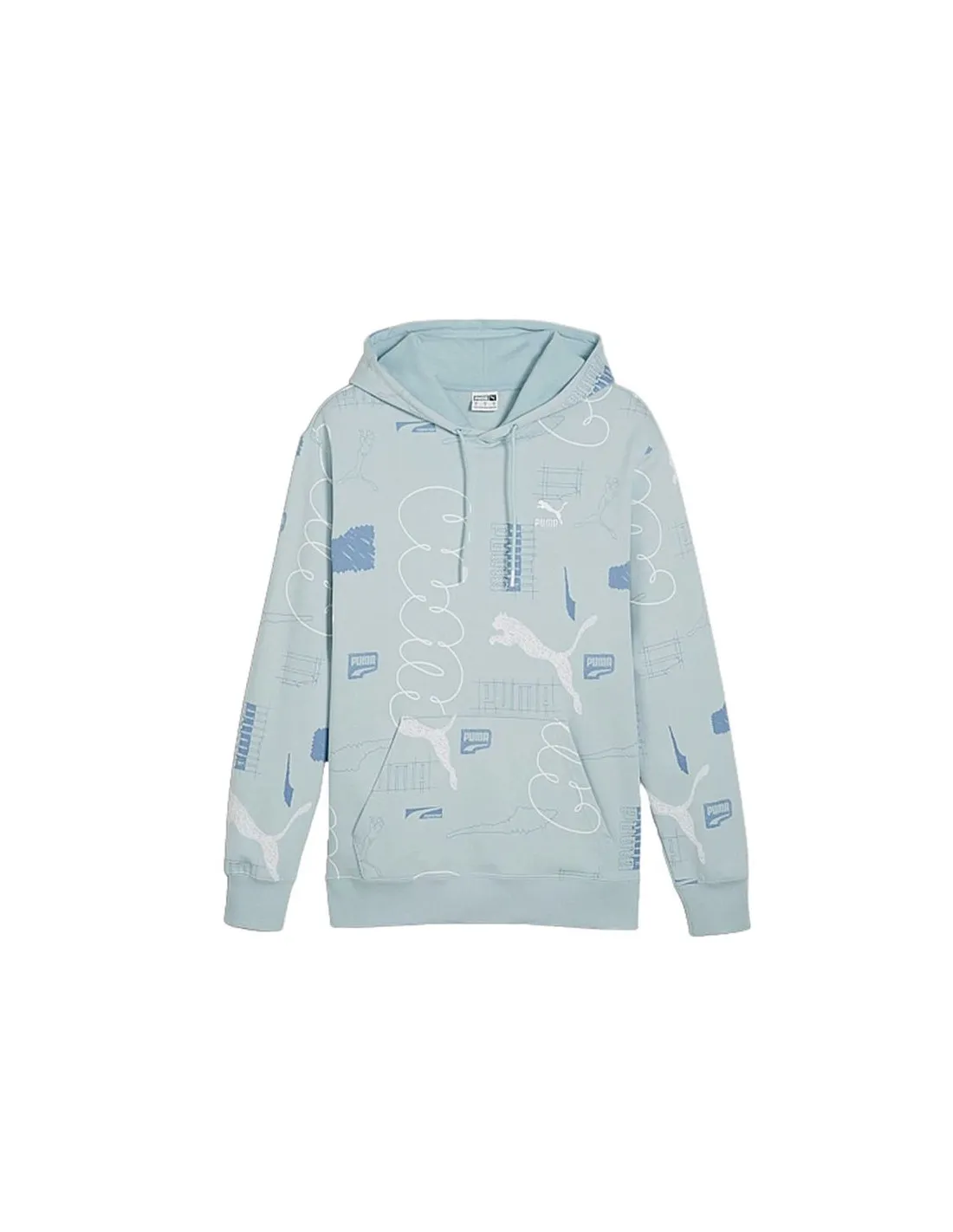 Sudadera Puma CLASSICS BRAND LOVE Turquesa