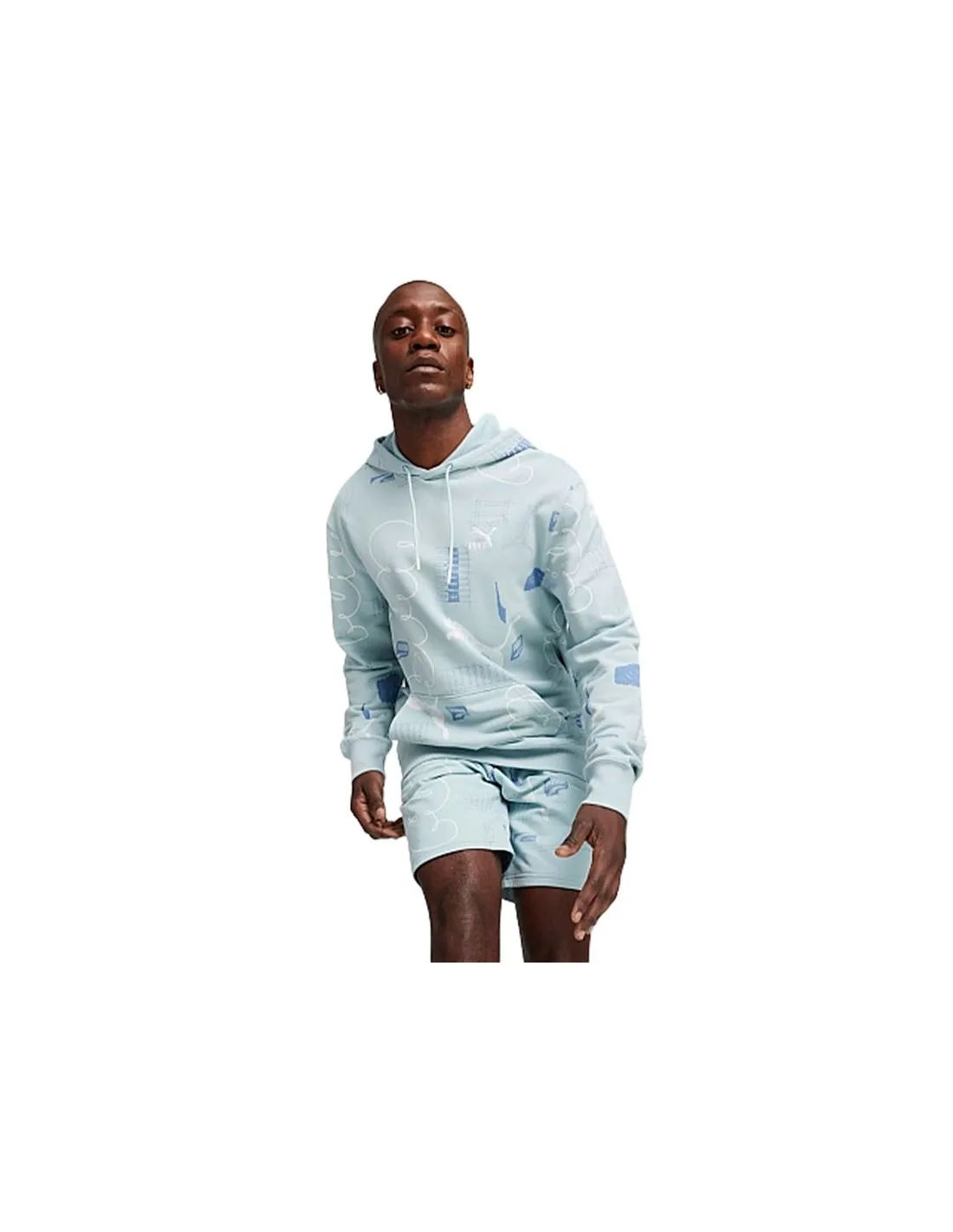 Sudadera Puma CLASSICS BRAND LOVE Turquesa