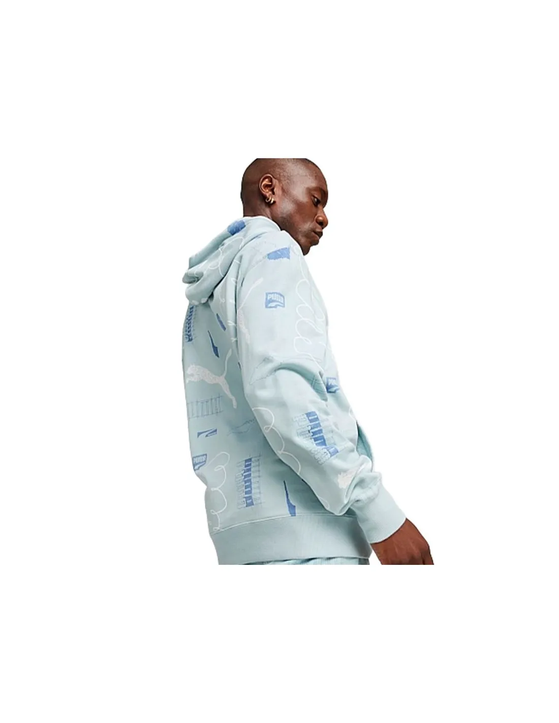 Sudadera Puma CLASSICS BRAND LOVE Turquesa